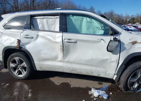 2016 Toyota Highlander Hybrid Limited Platinum V6 from USA, damaged, VIN 5TDDCRFH0GS014918